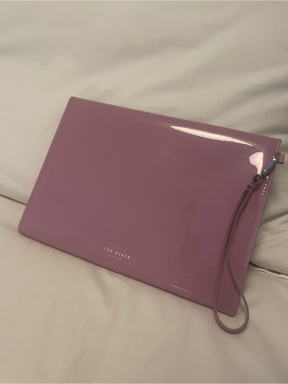 Ted Baker Lavender/Lilac Patent Wristlet Clutch (Purple)